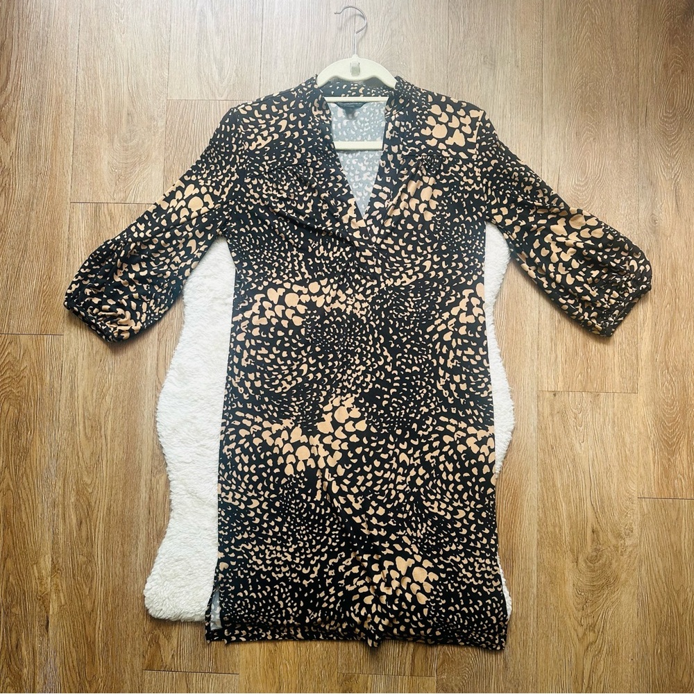 Banana Republic Black and Tan Women’s Dress Size XS
